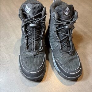 Columbia Portlander Omni-Tech Youth Unisex Waterproof-Breathable Boots Black 1